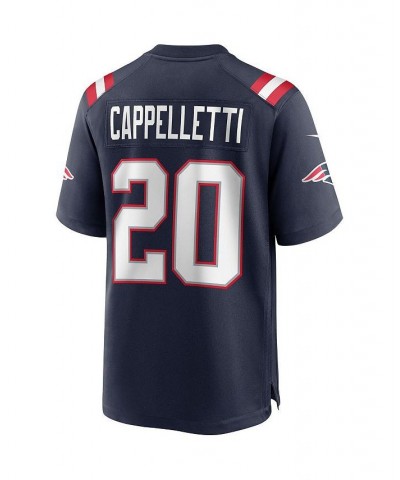 Men's Gino Cappelletti Navy New England Patriots Game Retired Player Jersey $47.60 Jersey