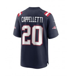 Men's Gino Cappelletti Navy New England Patriots Game Retired Player Jersey $47.60 Jersey