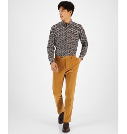 Men's Downing Slim-Fit Chino Pants Brown $39.10 Pants