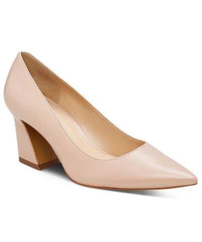 Women's Hailenda Pointed-Toe Flare-Heel Pumps Pink $43.60 Shoes