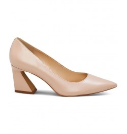 Women's Hailenda Pointed-Toe Flare-Heel Pumps Pink $43.60 Shoes