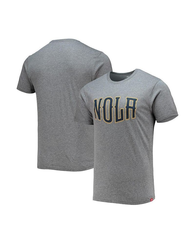 Men's Gray New Orleans Pelicans NOLA Comfy Tri-Blend T-shirt $25.64 T-Shirts