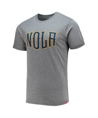 Men's Gray New Orleans Pelicans NOLA Comfy Tri-Blend T-shirt $25.64 T-Shirts