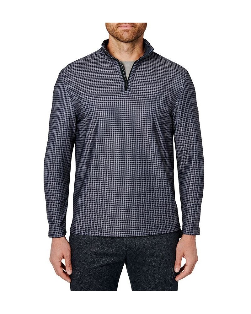 Men's Moonstone Quarter Zip Sweater Black $49.68 Sweaters