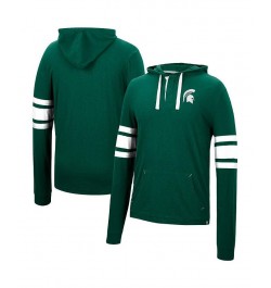 Men's Green Michigan State Spartans Lebowski Hoodie Long Sleeve T-shirt $27.49 T-Shirts