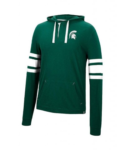 Men's Green Michigan State Spartans Lebowski Hoodie Long Sleeve T-shirt $27.49 T-Shirts