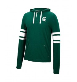 Men's Green Michigan State Spartans Lebowski Hoodie Long Sleeve T-shirt $27.49 T-Shirts