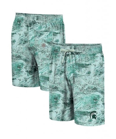 Men's Green Michigan State Spartans Realtree Aspect Ohana Swim Shorts $30.24 Swimsuits