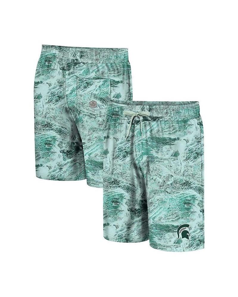 Men's Green Michigan State Spartans Realtree Aspect Ohana Swim Shorts $30.24 Swimsuits