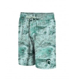 Men's Green Michigan State Spartans Realtree Aspect Ohana Swim Shorts $30.24 Swimsuits