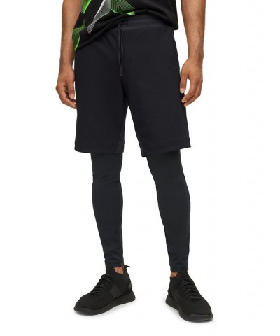 BOSS Men's Slim-Fit Running Leggings Black $54.98 Pants