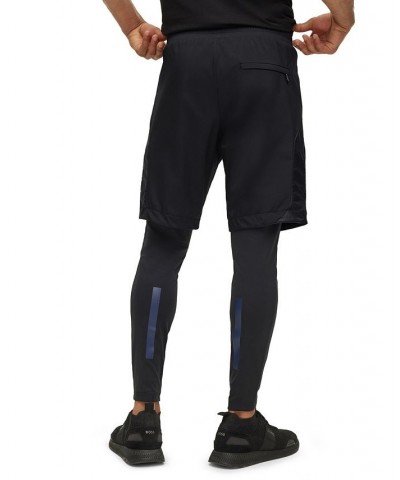 BOSS Men's Slim-Fit Running Leggings Black $54.98 Pants