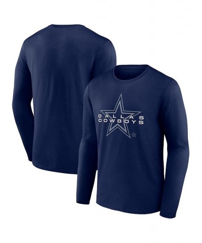 Men's Branded Navy Dallas Cowboys Advance to Victory Long Sleeve T-shirt $27.00 T-Shirts