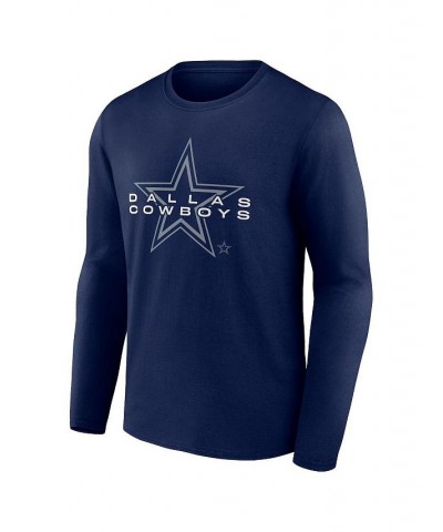 Men's Branded Navy Dallas Cowboys Advance to Victory Long Sleeve T-shirt $27.00 T-Shirts