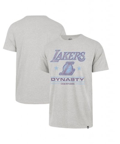 Men's '47 Gray Los Angeles Lakers 2021/22 City Edition Elements Franklin T-shirt $16.00 T-Shirts