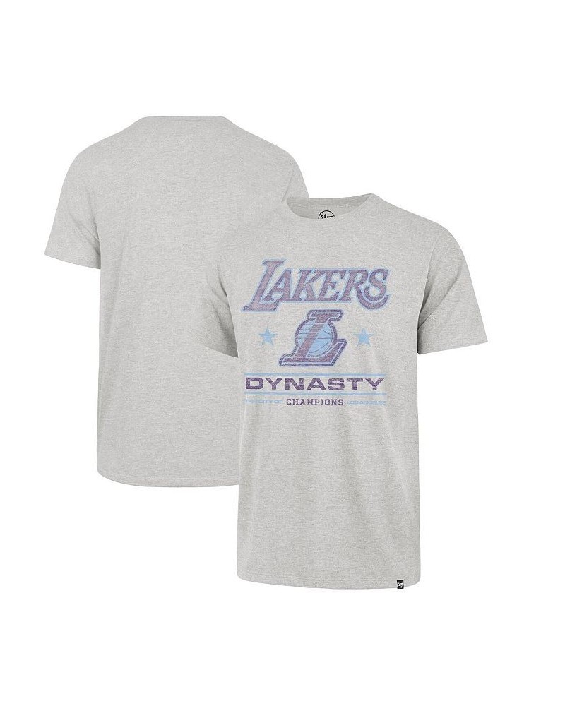 Men's '47 Gray Los Angeles Lakers 2021/22 City Edition Elements Franklin T-shirt $16.00 T-Shirts