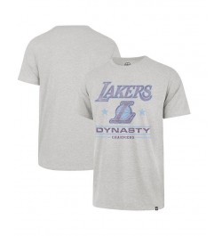 Men's '47 Gray Los Angeles Lakers 2021/22 City Edition Elements Franklin T-shirt $16.00 T-Shirts