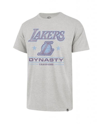 Men's '47 Gray Los Angeles Lakers 2021/22 City Edition Elements Franklin T-shirt $16.00 T-Shirts