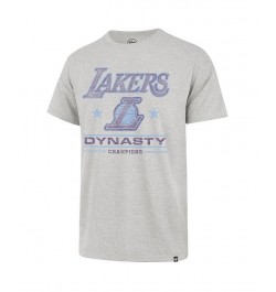 Men's '47 Gray Los Angeles Lakers 2021/22 City Edition Elements Franklin T-shirt $16.00 T-Shirts