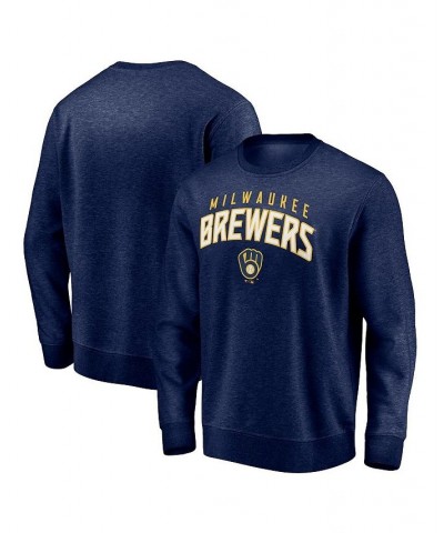 Men's Branded Navy Milwaukee Brewers Gametime Arch Pullover Sweatshirt $36.39 Sweatshirt