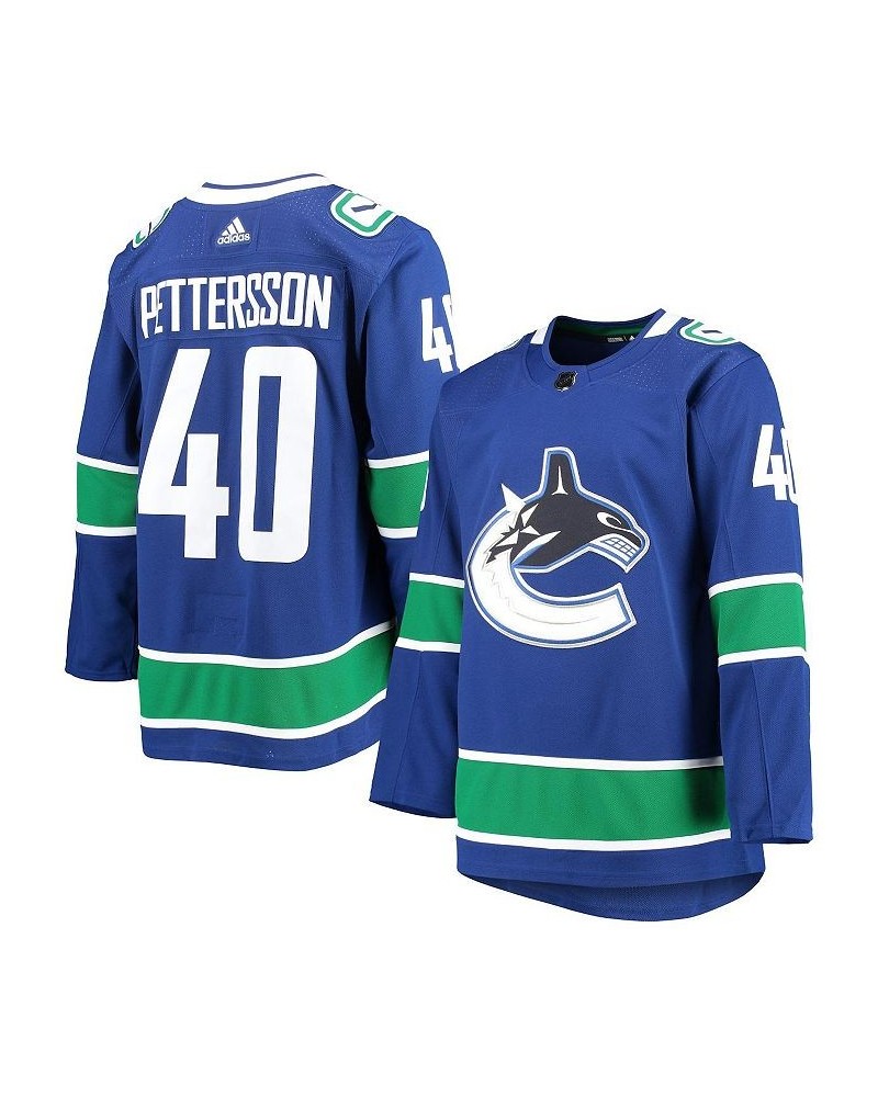 Men's Elias Pettersson Blue Vancouver Canucks 2020/21 Authentic Home Player Jersey $84.60 Jersey