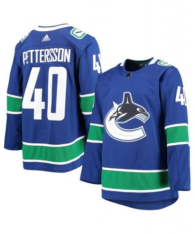 Men's Elias Pettersson Blue Vancouver Canucks 2020/21 Authentic Home Player Jersey $84.60 Jersey