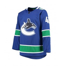 Men's Elias Pettersson Blue Vancouver Canucks 2020/21 Authentic Home Player Jersey $84.60 Jersey