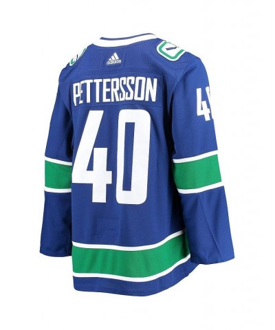 Men's Elias Pettersson Blue Vancouver Canucks 2020/21 Authentic Home Player Jersey $84.60 Jersey