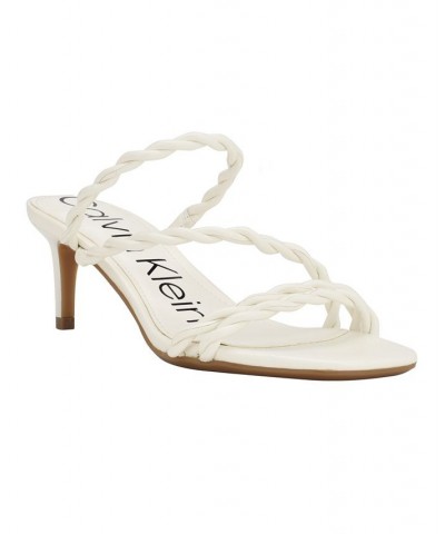 Women's Ileyia Strappy Slip-On Dress Sandals White $43.60 Shoes