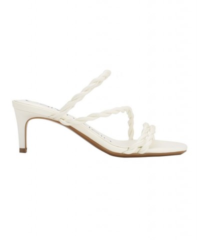 Women's Ileyia Strappy Slip-On Dress Sandals White $43.60 Shoes