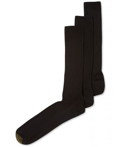 Men's 3- Pack Dress Canterbury Extended Crew Socks Black $13.14 Socks