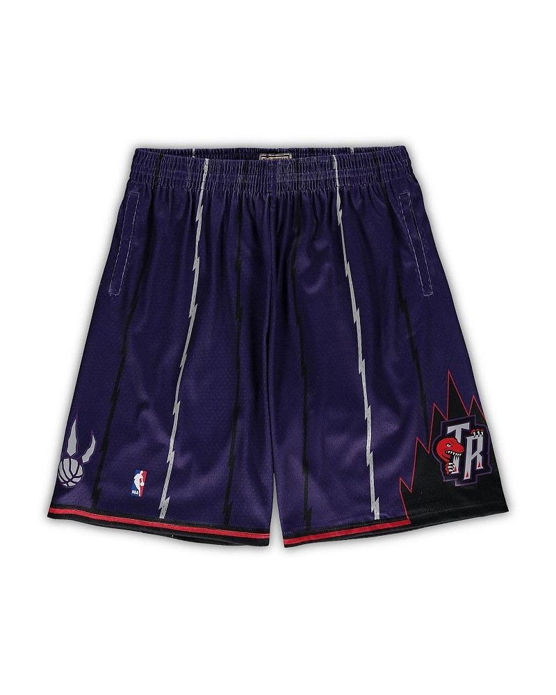 Men's Mitchell Ness Purple Toronto Raptors Big Tall Hardwood Classics Team Swingman Shorts $31.39 Shorts