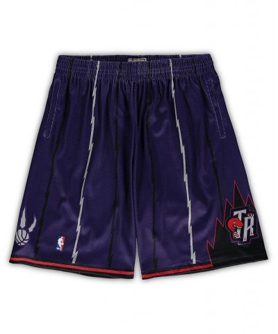 Men's Mitchell Ness Purple Toronto Raptors Big Tall Hardwood Classics Team Swingman Shorts $31.39 Shorts