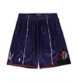 Men's Mitchell Ness Purple Toronto Raptors Big Tall Hardwood Classics Team Swingman Shorts $31.39 Shorts