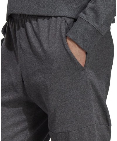 Men's Essentials Single Jersey Tapered Badge of Sport Joggers Gray $33.00 Pants