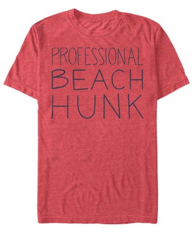 Men's Steven Universe Professional Beach Hunk Short Sleeve T- shirt Red $20.99 T-Shirts