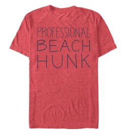 Men's Steven Universe Professional Beach Hunk Short Sleeve T- shirt Red $20.99 T-Shirts