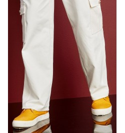 Men's Corduroy & Denim Mixed-Media Pants Ivory/Cream $23.68 Pants