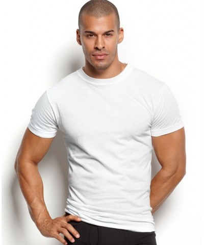 Men's Essential 3 Pack Crew-Neck T-Shirt White $28.91 Undershirt