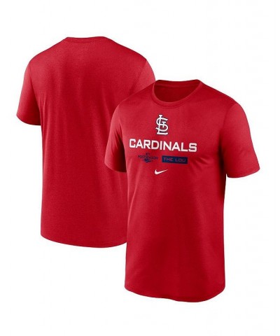 Men's Red St. Louis Cardinals 2022 Postseason Authentic Collection Dugout T-shirt $23.65 T-Shirts