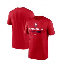 Men's Red St. Louis Cardinals 2022 Postseason Authentic Collection Dugout T-shirt $23.65 T-Shirts