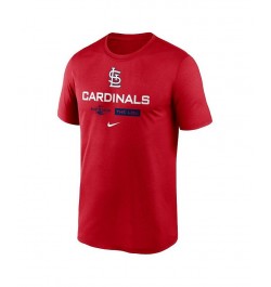 Men's Red St. Louis Cardinals 2022 Postseason Authentic Collection Dugout T-shirt $23.65 T-Shirts