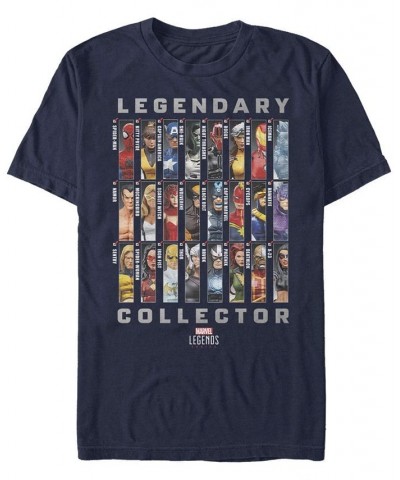 Men's Collectors Set Short Sleeve Crew T-shirt Blue $15.40 T-Shirts