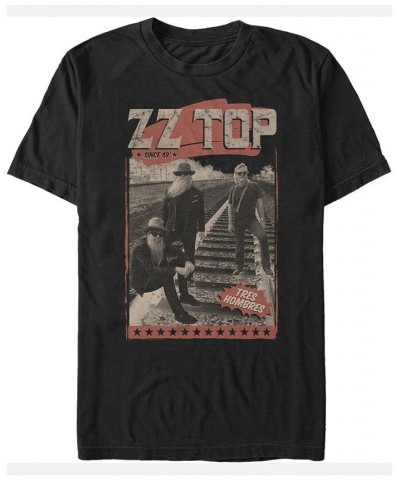 ZZ Top Men's Tres Hombres Since '69 Poster Short Sleeve T-Shirt Black $19.59 T-Shirts