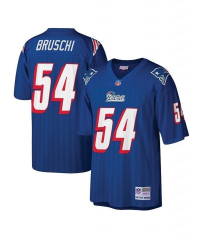 Men's Tedy Bruschi Royal New England Patriots Legacy Replica Jersey $61.20 Jersey