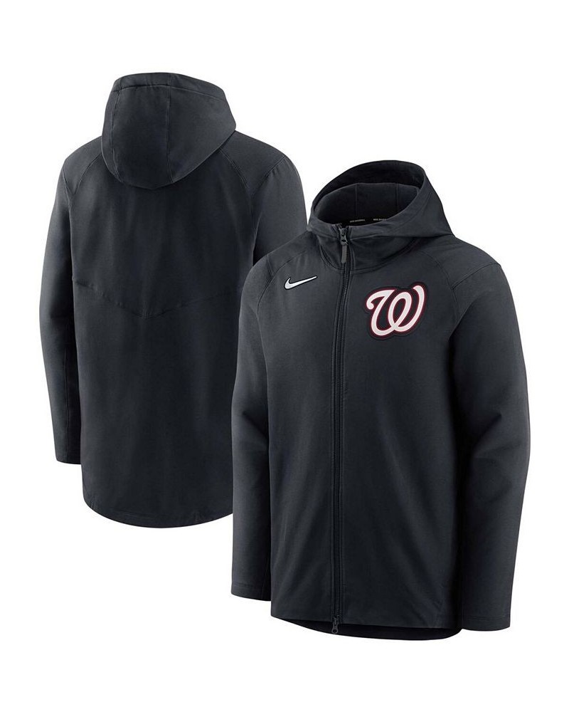 Men's Navy Washington Nationals Authentic Collection Pregame Performance Full-Zip Hoodie $63.70 Jackets