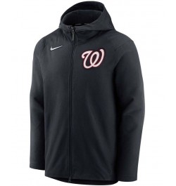 Men's Navy Washington Nationals Authentic Collection Pregame Performance Full-Zip Hoodie $63.70 Jackets