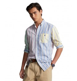 Men's Classic-Fit Cotton Oxford Fun Shirt Multi $48.84 Shirts