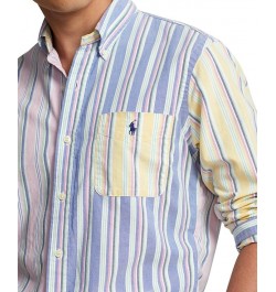 Men's Classic-Fit Cotton Oxford Fun Shirt Multi $48.84 Shirts