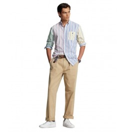 Men's Classic-Fit Cotton Oxford Fun Shirt Multi $48.84 Shirts